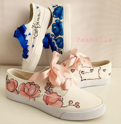 Снимка на Blue and Light Pink sneakers