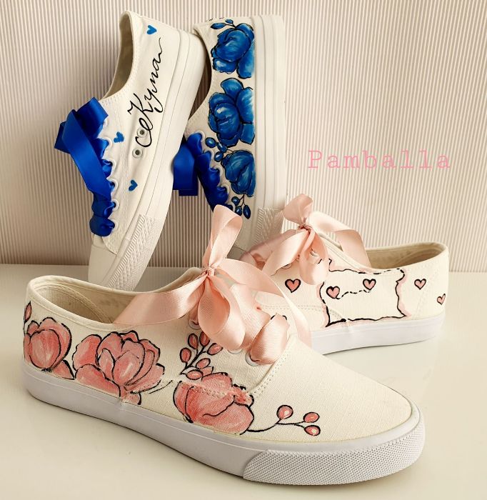 Снимка на Blue and Light Pink sneakers