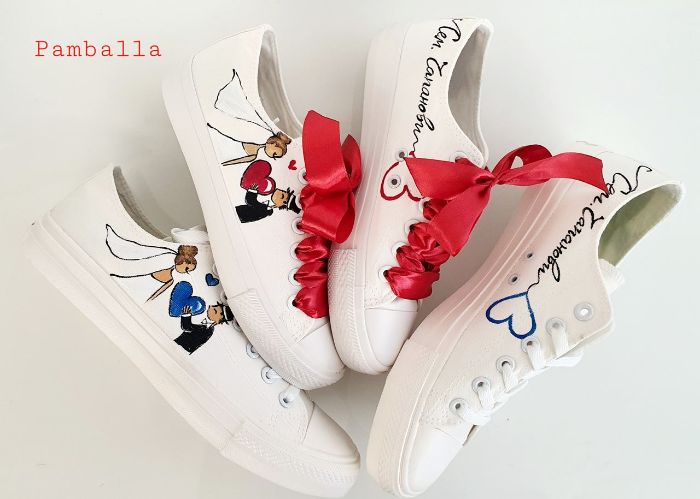 Снимка на Cat wedding sneakers