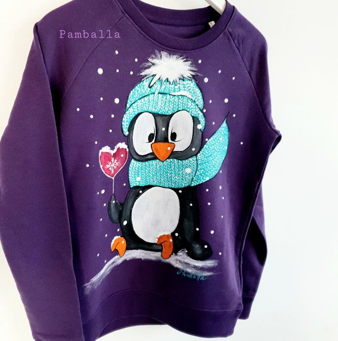 Снимка на  Penguin purple lollipop Sweatshirt