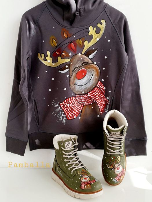 Снимка на Christmas deer Hoodie