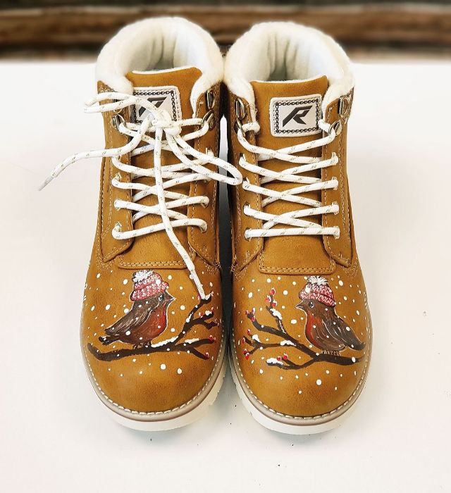 Снимка на Snow birds boots caramel