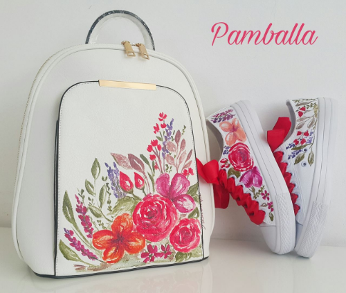 Снимка на Spring Flower Red backpack 