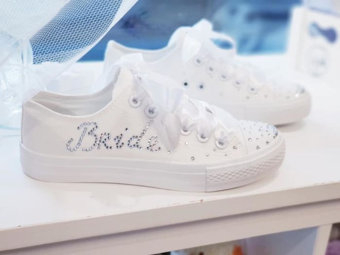 Снимка на Bride wedding sneakers