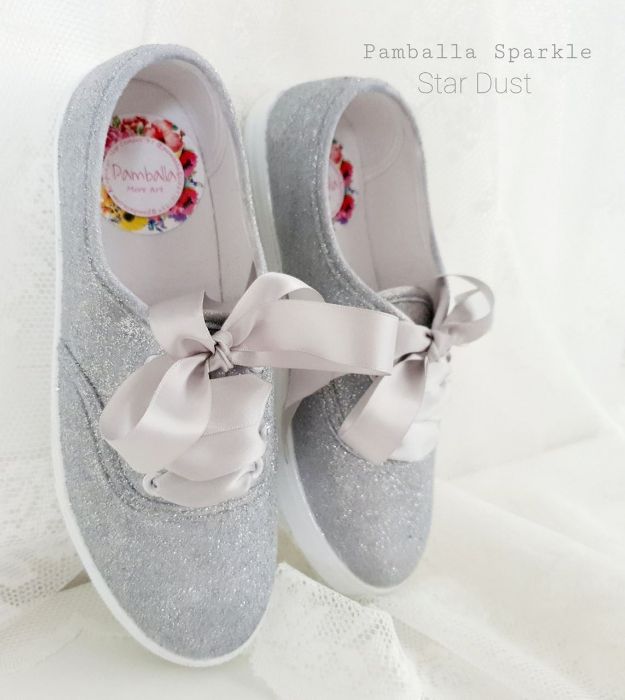 Снимка на Sparkle Star Dust wedding sneakers