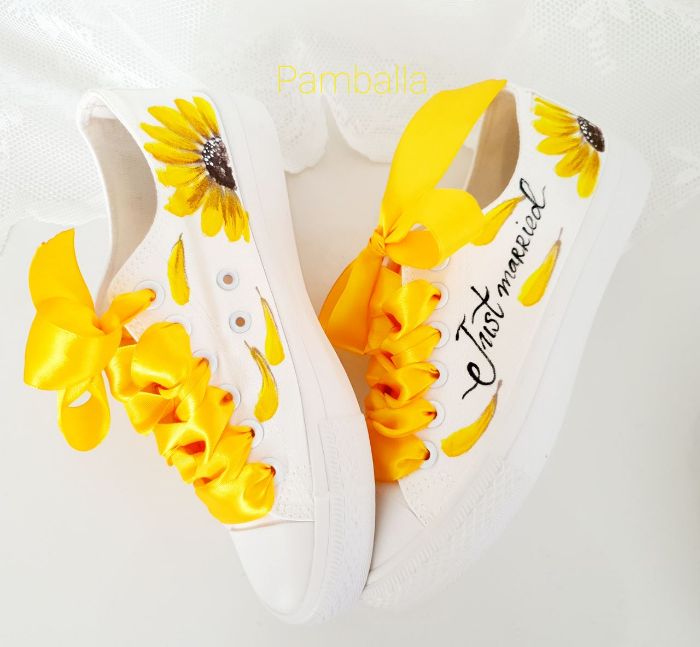 Снимка на Sunflower wedding sneakers