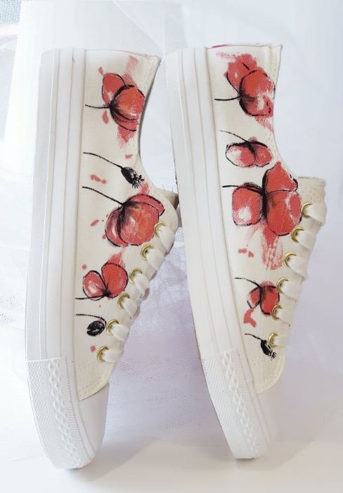 Снимка на Pastel Poppies sneakers