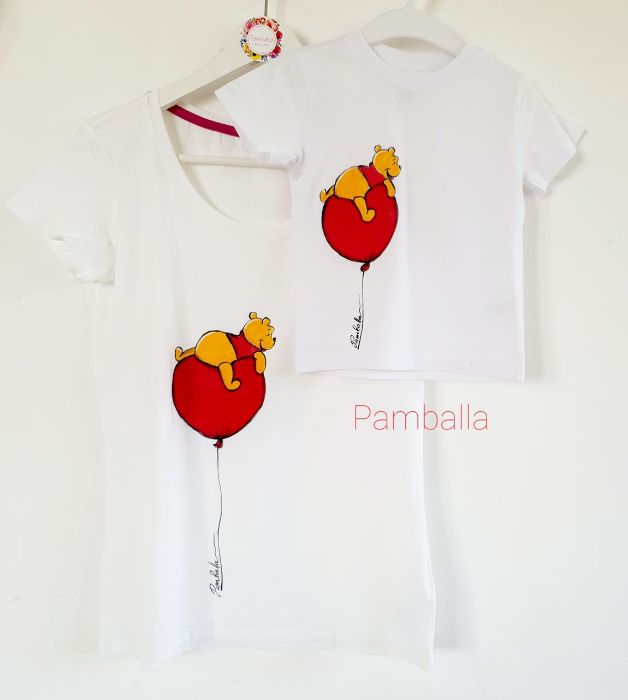 Снимка на Winnie The Pooh and The Red Baloon T - shirt