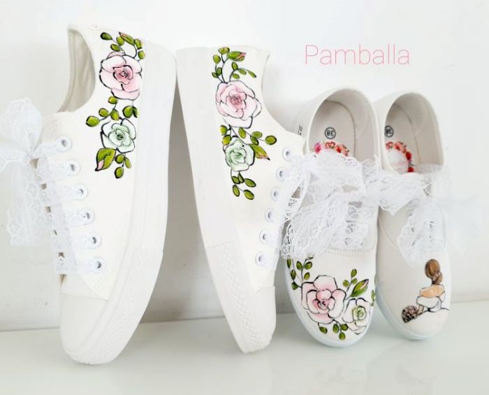 Снимка на Roses wedding sneakers