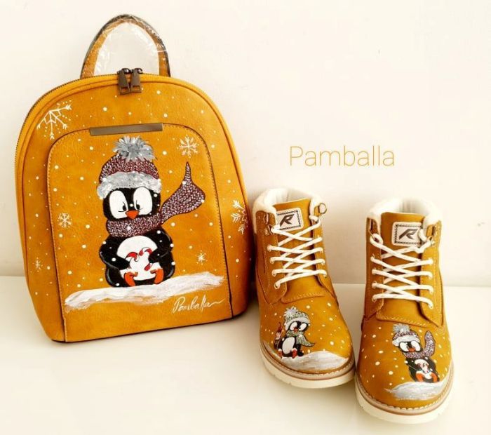 Снимка на Caramel Penguin backpack 