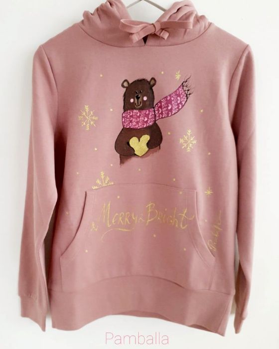 Снимка на Bear pink sweatshirt
