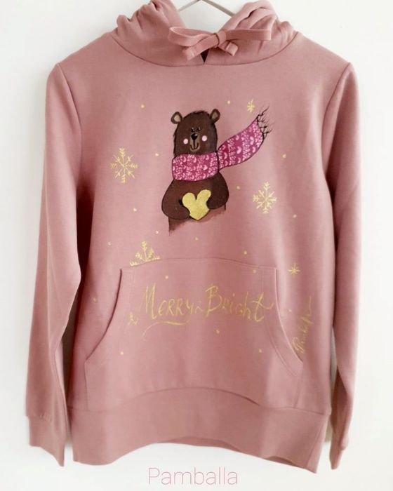 Снимка на Bear pink Hoodie