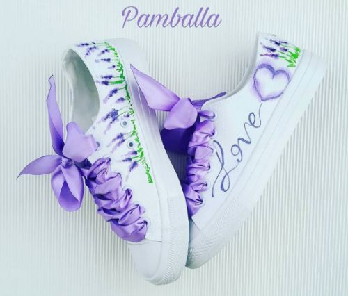 Снимка на Lavender wedding sneakers