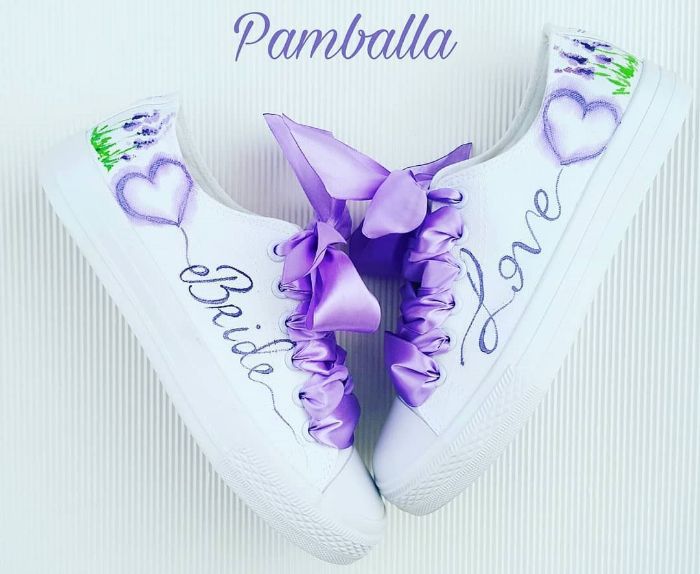 Снимка на Lavender wedding sneakers