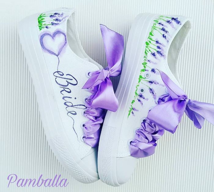 Снимка на Lavender wedding sneakers