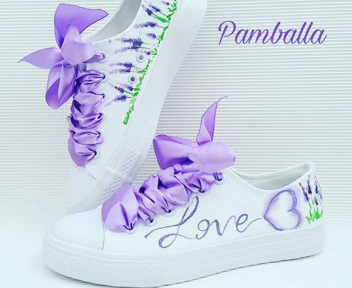 Снимка на Lavender wedding sneakers