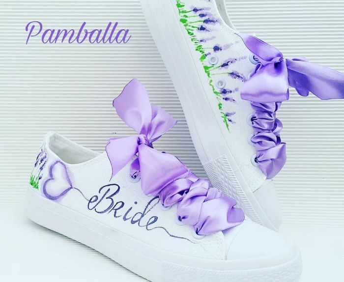 Снимка на Lavender wedding sneakers