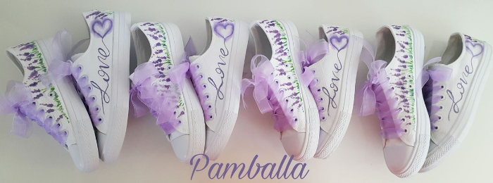 Снимка на Lavender wedding sneakers