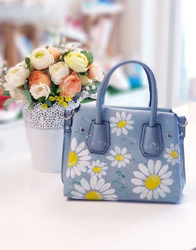 Снимка на Daisies Blue bag 