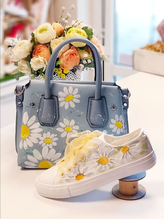 Снимка на Daisies Blue bag 