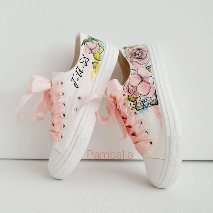 Снимка на Peonies wedding sneakers