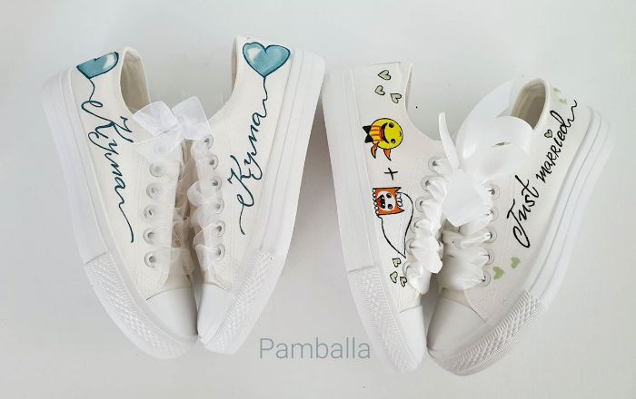 Снимка на Funny wedding sneakers