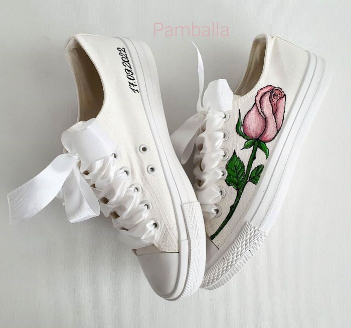 Снимка на Rose wedding sneakers