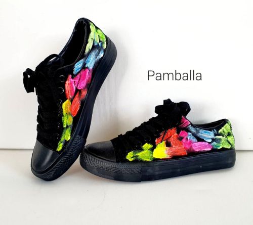 Снимка на Colorful Black sneakers