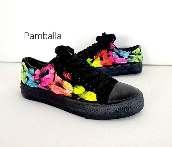 Снимка на Colorful Black sneakers