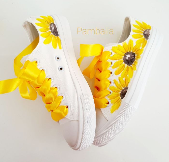 Снимка на Happy Day  Sunflowers sneakers
