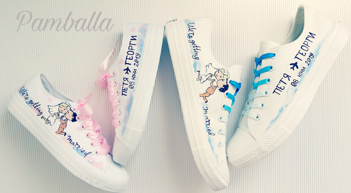 Снимка на Getting Married wedding sneakers 