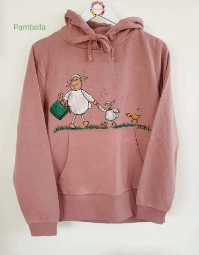 Снимка на Mama sheep pink hoodie