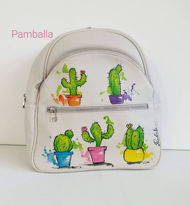 Снимка на Cactus light beige 3 pocket backpack 
