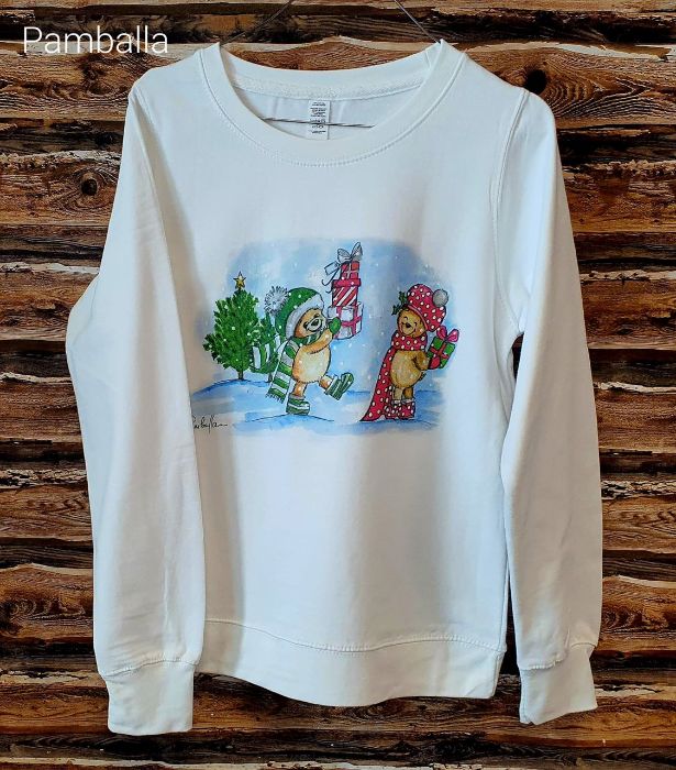 Снимка на X-mas Bears Print Sweatshirt 