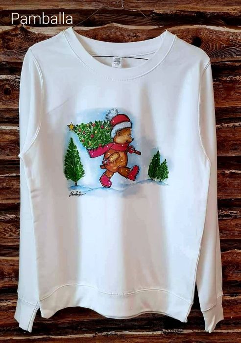 Снимка на X-mas Bear III Print Sweatshirt 