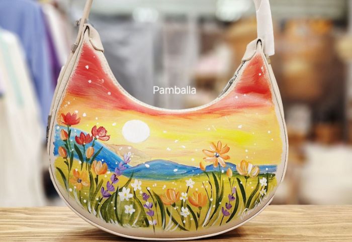 Снимка на Sunset Meadow Handbag | Чанта Залез в полето